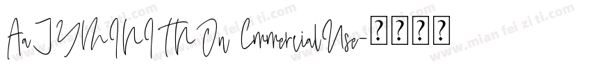 AaJYMINITNOn CmmercialUse字体转换